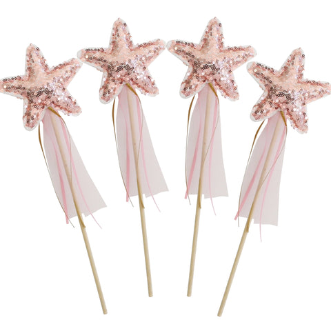 Alimrose Star Wand - Sequin Rose Gold