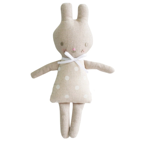 Alimrose Bonnie Bunny Rattle White Spot