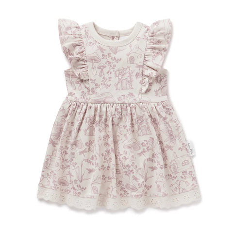 Aster & Oak Fairy Garden Ruffle Dress - 2Y-5Y