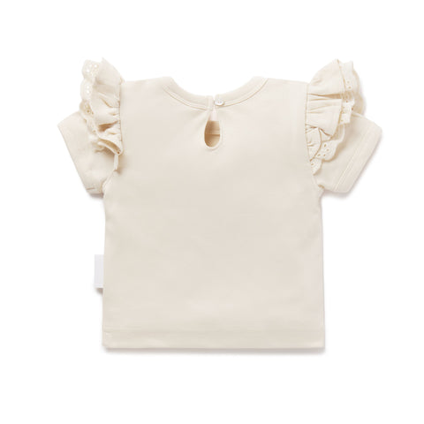 Aster & Oak Prairie Print Flutter Tee - 1 to 2Y