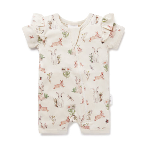 Aster & Oak Prairie Short Zip Romper