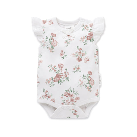 Aster & Oak Primrose Lace Onesie