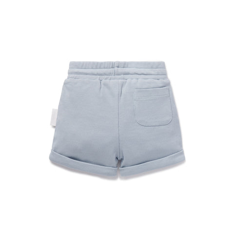 Aster & Oak Zen Blue Rib Pocket Shorts - Baby Boys