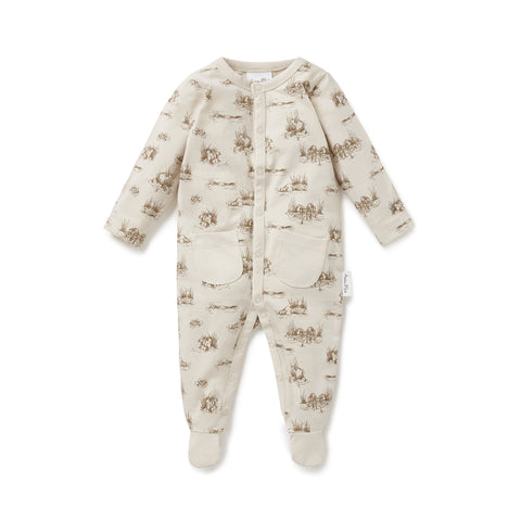 Aster & Oak Beaver Footed Romper