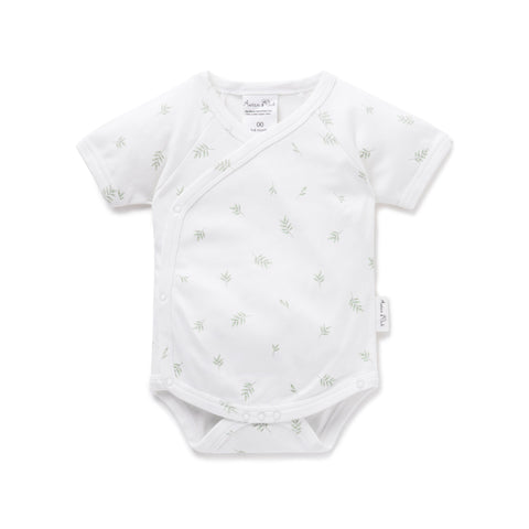 Aster & Oak Little Leaf Kimono Bodysuit