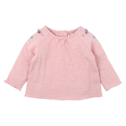 Bebe Ella Embroidered Long Sleeve Tee - Baby