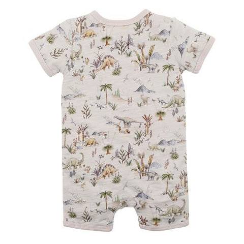 Bebe Emmett Dino SS Zip Romper