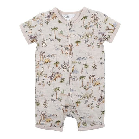 Bebe Emmett Dino SS Zip Romper