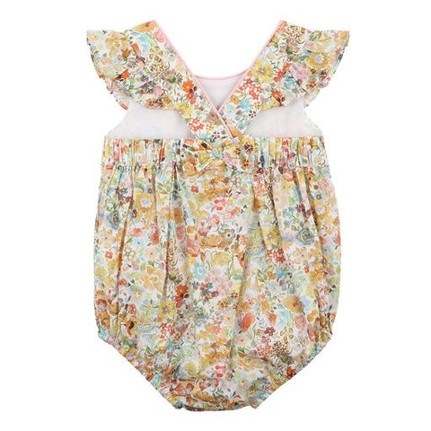 Bebe Liberty Back Bow Romper - Classic Meadow