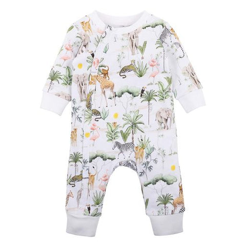 Bebe Lucas Safari Zip Romper