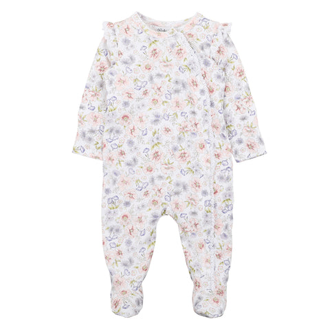 Bebe Mia Floral Zip Onesie