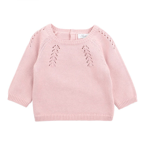 Bebe Mia Dusky Pink Pointelle Jumper