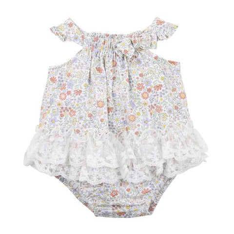 Bebe Sofia Ditsy Lace Bodysuit