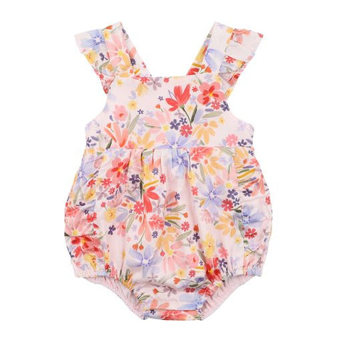 Bebe Sofia Floral Bodysuit Romper