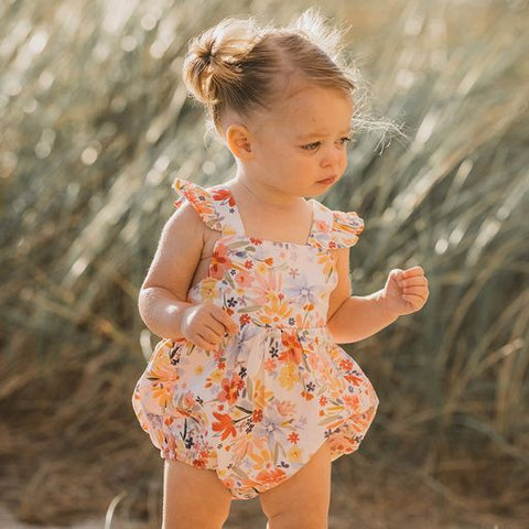 Bebe Sofia Floral Bodysuit Romper