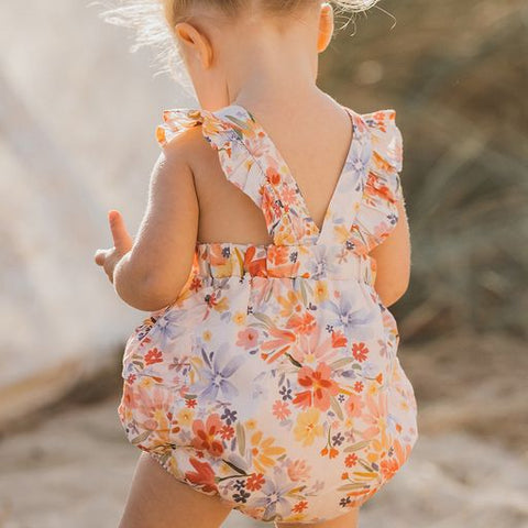 Bebe Sofia Floral Bodysuit Romper