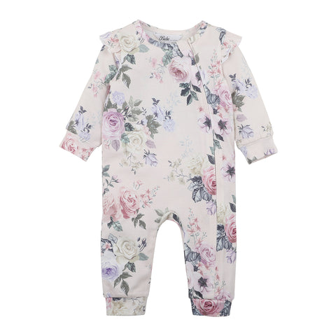 Bebe Ella Print Zip Romper