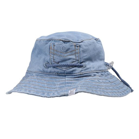 Fox & Finch Denim Sun Hat - Light Indigo - Age 2Y - 4Y