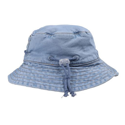 Fox & Finch Denim Sun Hat - Light Indigo - Age 2Y - 4Y