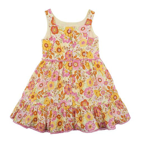 Fox & Finch Retro Print Dress - Age 3Y-7Y