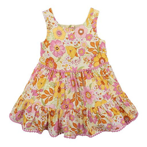 Fox & Finch Retro Print Dress - Baby 0 to 2Y