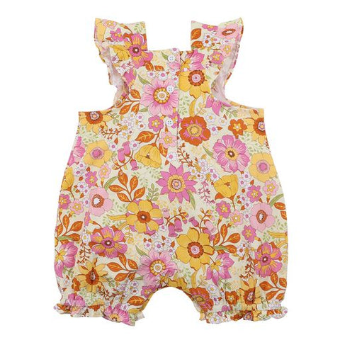 Fox & Finch Retro Print Playsuit - Baby 00 to 2Y