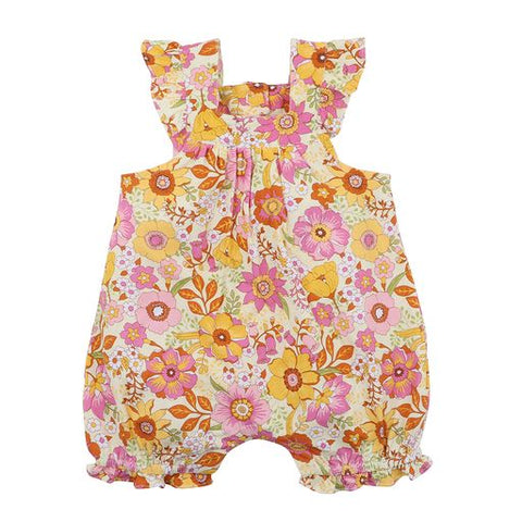 Fox & Finch Retro Print Playsuit - Baby 00 to 2Y