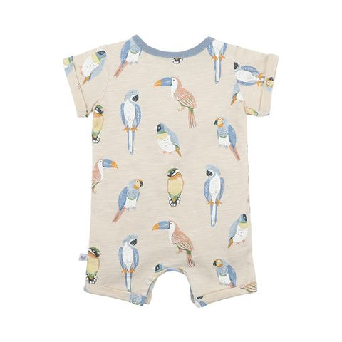 Fox & Finch Parrots Short Sleeve Romper