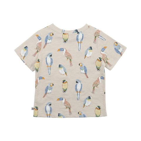 Fox & Finch Parrots Tee - Age 3Y-5Y