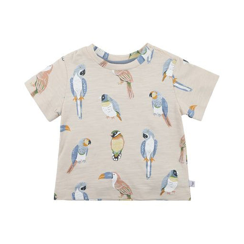 Fox & Finch Parrots Tee - Baby 0 to 2Y