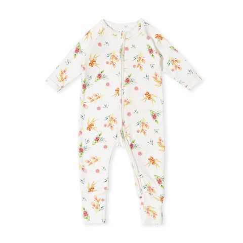 Indigo & Lellow Payton Zip Romper - Flora