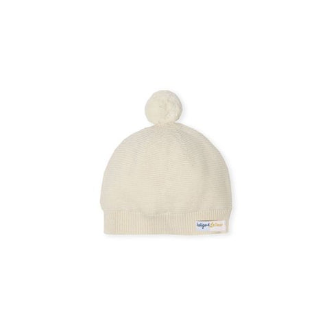 Indigo & Lello Pom Pom Knit Beanie - Cream