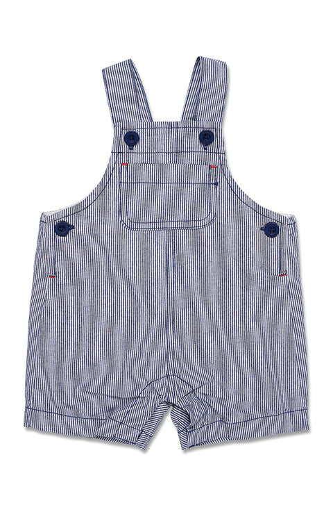 Marquise Boys Navy Striped Overall