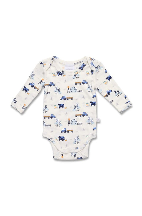 Marquise Boys 2 Pack Bodysuit - Farm Print