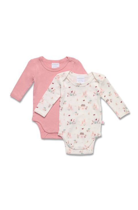 Marquise Girls 2 Pack Bodysuit - Bunny Print