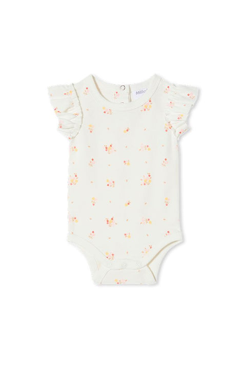 Milky Posy Rib Bubbysuit