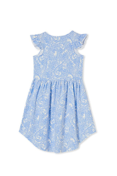 Milky Spring Paisley Dress - Ages 2Y-7Y