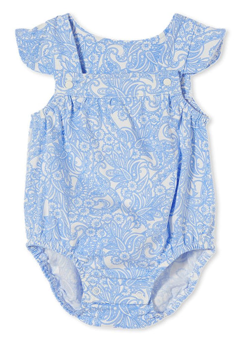 Milky Spring Paisley Playsuit