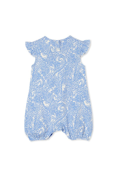 Milky Spring Paisley Romper