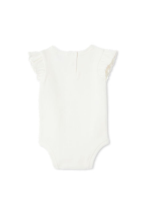 Milky White Rib Bubbysuit