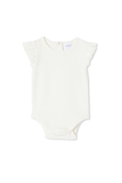 Milky White Rib Bubbysuit