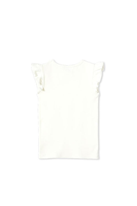 Milky White Rib Tee