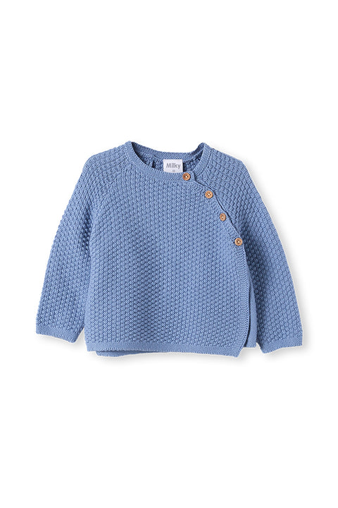 Milky Baby Knit Jacket - Forever Blue