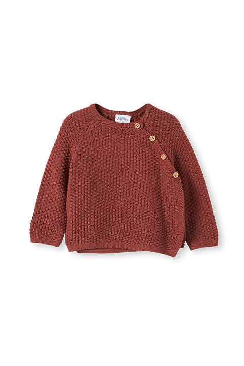 Milky Baby Knit Jacket - Spice