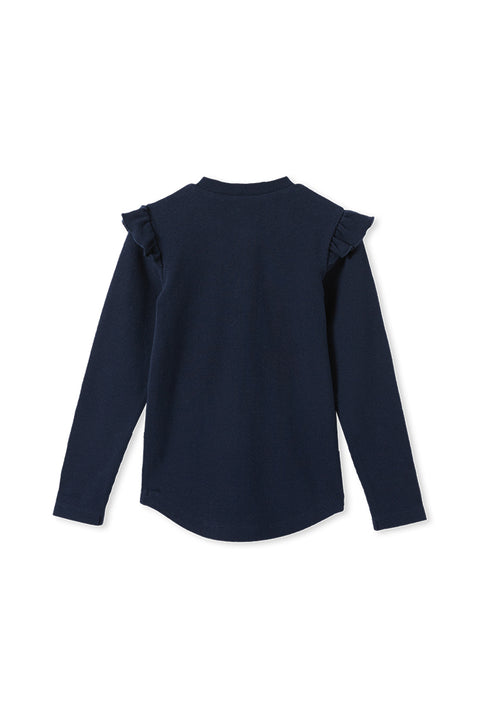 Milky Girls Essential Henley - Midnight Blue