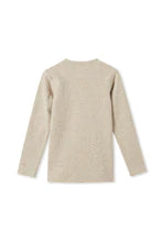 Milky Natural Marle Rib Henley