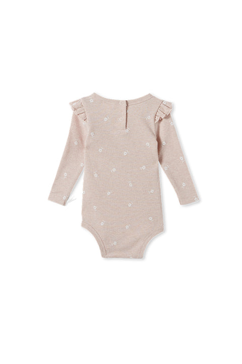 Milky Petals Rib Bubbysuit