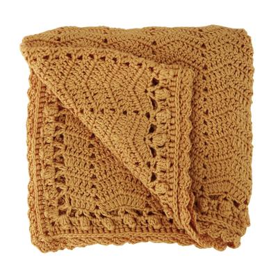 O.B. Designs Handmade Crochet Baby Blanket - Cinnamon