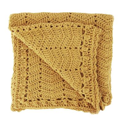 O.B. Designs Handmade Crochet Baby Blanket - Turmeric