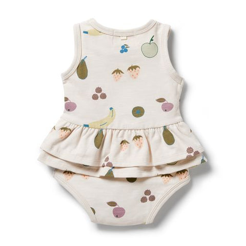 Wilson & Frenchy Organic Ruffle Bodysuit - Fruity